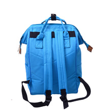 Unisex Solid Backpack School Travel Bag Double Shoulder Bag Zipper Bag