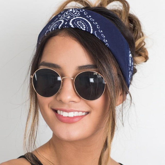 Brand New Women hair accessories 2017 Fashion Bandana Scarf Square Head Female Bandanas Headwear Headbands Women 58*58cm