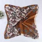 90*90cm Women Lady Square Scarf Vintage Printed Head Wrap Kerchief Neck Satin Shawl Bandana Foulard Femme Scarves #LSN