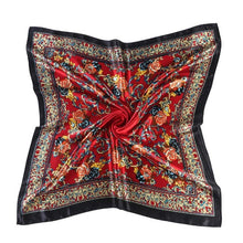 Fashion 4 Colors Square Scarf Women Lady Floral Printed Head Glamorous Wrap Shawl Cashmere Scarf#LSN