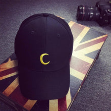 Hot Sale Embroidery Cotton Baseball Cap Moon Printing Boys Girls Snapback Hip Hop Flat Hat Adjustable Snapback Flat Exercise Hat