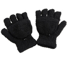 2016 Winter Guantes de invierno de la mujer Women Fingerless Gloves Girls Half Finger Flip Knitted Mittens gloves women #LYW