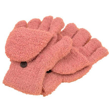 2016 Winter Guantes de invierno de la mujer Women Fingerless Gloves Girls Half Finger Flip Knitted Mittens gloves women #LYW