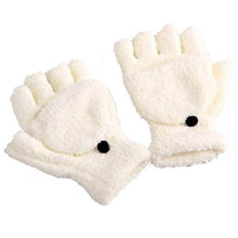 2016 Winter Guantes de invierno de la mujer Women Fingerless Gloves Girls Half Finger Flip Knitted Mittens gloves women #LYW