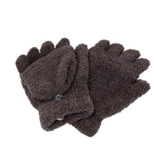 2016 Winter Guantes de invierno de la mujer Women Fingerless Gloves Girls Half Finger Flip Knitted Mittens gloves women #LYW