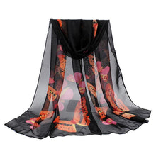 Summer Autumn Silk Scarf Fashion Women New New 2017 Chiffon Brand Butterfly Print Neck Shawl Scarve Warm Wrap Stole Scarves