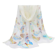 Summer Autumn Silk Scarf Fashion Women New New 2017 Chiffon Brand Butterfly Print Neck Shawl Scarve Warm Wrap Stole Scarves