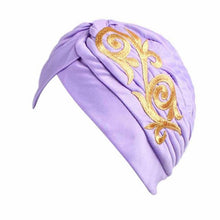 Brand New Embroidery Women Hat Beanie Scarf Turban Head Wrap Cap Colorful beanie Hats for Patients