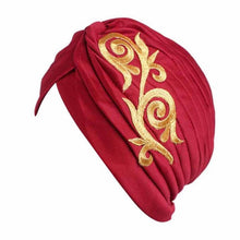 Brand New Embroidery Women Hat Beanie Scarf Turban Head Wrap Cap Colorful beanie Hats for Patients