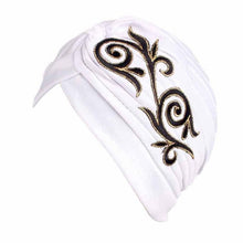 Brand New Embroidery Women Hat Beanie Scarf Turban Head Wrap Cap Colorful beanie Hats for Patients