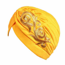 Brand New Embroidery Women Hat Beanie Scarf Turban Head Wrap Cap Colorful beanie Hats for Patients
