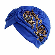 Brand New Embroidery Women Hat Beanie Scarf Turban Head Wrap Cap Colorful beanie Hats for Patients