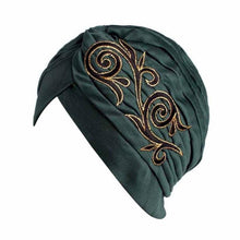 Brand New Embroidery Women Hat Beanie Scarf Turban Head Wrap Cap Colorful beanie Hats for Patients