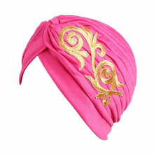 Brand New Embroidery Women Hat Beanie Scarf Turban Head Wrap Cap Colorful beanie Hats for Patients