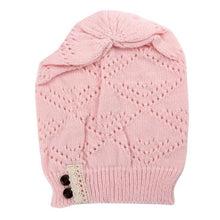 Hollow Out Knitting Hat 2017 Autumn Winter Women Sexy Lace balaclava Fashion Bottons beanie Hat for women