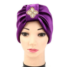 New Arrival 1PC Women Velvet Diamonds Muslim Ruffle Hat Beanie Scarf Turban Head Wrap Cap