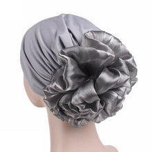 Winter Beanie Hat Women Hat Turban Head Wrap Cap Solid Fitted Big Flower Hat Feminino Beanies Hat