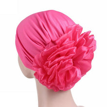 Winter Beanie Hat Women Hat Turban Head Wrap Cap Solid Fitted Big Flower Hat Feminino Beanies Hat