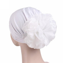 Winter Beanie Hat Women Hat Turban Head Wrap Cap Solid Fitted Big Flower Hat Feminino Beanies Hat