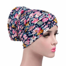 Fashion Floral Printed Beanie Hat Fashion New Arrival Women Hat Scarf Turban Head Wrap Cap