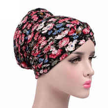 Fashion Floral Printed Beanie Hat Fashion New Arrival Women Hat Scarf Turban Head Wrap Cap