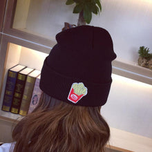 Unisex Men Women Skullies Beanies Cotton Warn Winter Funny Embroidery Applique Crochet Ski Hat Braided Cap Thick Female caps