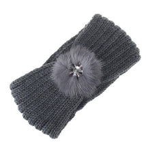 Hairband Women Hair ball Knitting Headband Elastic Handmade Keep Warm Hair Band Turban Hair Accessories for women