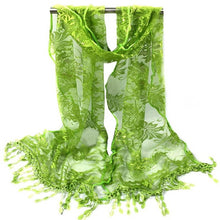 Fashion Long Scarf Women Sexy Lace Printed Scarves With Tassel Wrap Shawl Flower Scarves Pashmina echarpes foulards femme