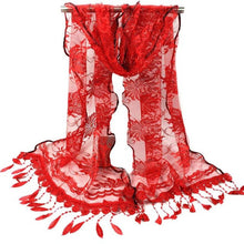 Fashion Long Scarf Women Sexy Lace Printed Scarves With Tassel Wrap Shawl Flower Scarves Pashmina echarpes foulards femme