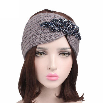 Women Knitting Headband 2017 Fashon New Arrival Handmade Keep Warm Hairband Turban For Lady Women Crochet Bow Stretch Hairband