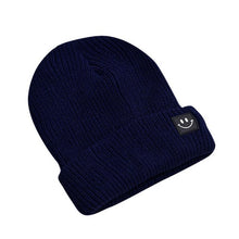 Feitong Brand Basic Beanies Women Winter Warm Hat Cartoon Smiling Face Knitted Solid Colors Gorros Bonnet Femme drop shipping