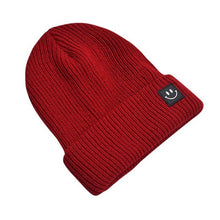 Feitong Brand Basic Beanies Women Winter Warm Hat Cartoon Smiling Face Knitted Solid Colors Gorros Bonnet Femme drop shipping