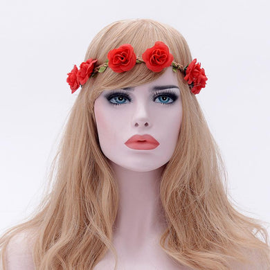 New Design Boho Headbands Hairband Women Ladies Floral Flower Festival Wedding Garland Head Band Beach Party Hair Accessories