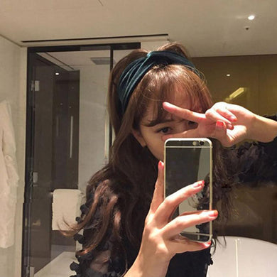 Hairband Women Velvet Cross Twist Headband Hair High Quality Band Turban Elastic Headband Bandage Hair Accessories for women