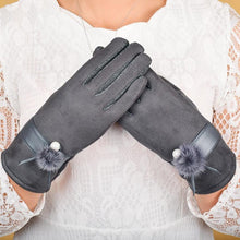 Feitong Fashion Outdoor Gloves Women Men Mitten Driving Preal faux fur Full FingerTouchScreen Glove#3