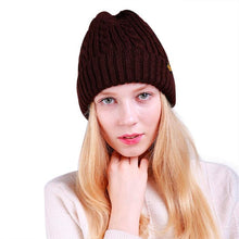 2017 Winter Skullies Beanies Cap Women Warm Baggy Weave Crochet Winter Wool Knit Ski Beanie Skull Female Caps Hat