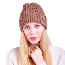 2017 Winter Skullies Beanies Cap Women Warm Baggy Weave Crochet Winter Wool Knit Ski Beanie Skull Female Caps Hat
