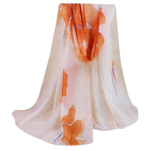 Feitong Brand Chiffon Scarf Women Lady Floral Prints Fashion Shawl 135cm-175cm Long scarves Female scarves Pashmina