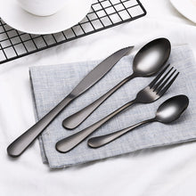 4PCS Set Stainless Steel Upscale Dinnerware Flatware Cutlery Fork Spoon Teaspoon