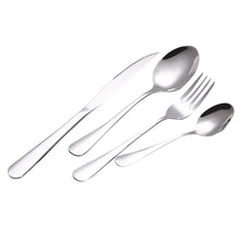 4PCS Set Stainless Steel Upscale Dinnerware Flatware Cutlery Fork Spoon Teaspoon