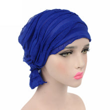 Women Chiffon Ruffle Hat Beanie Scarf Turban Head Wrap Cap