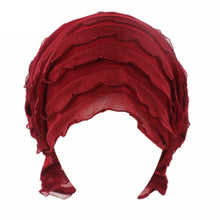 Women Chiffon Ruffle Hat Beanie Scarf Turban Head Wrap Cap
