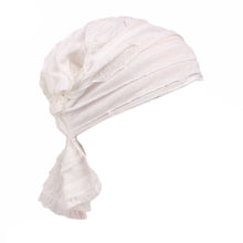 Women Chiffon Ruffle Hat Beanie Scarf Turban Head Wrap Cap