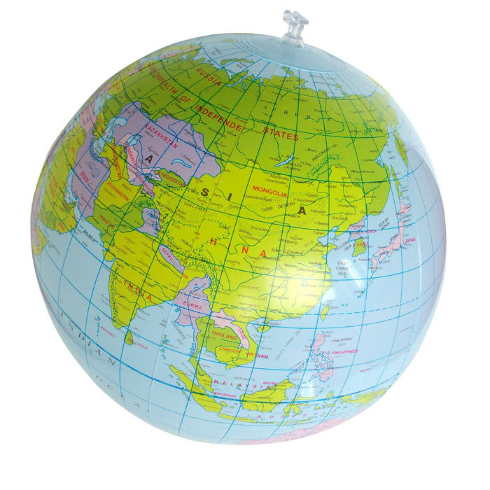 Inflatable Globe Education Geography Toy Map Balloon Beach Ball 40cm