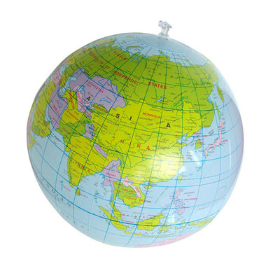 Inflatable Globe Education Geography Toy Map Balloon Beach Ball 40cm