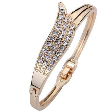 Angel Wings Crystal Bangle