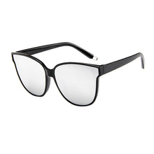 Fashion Womens Ladies Designer Oversized Flat Top Cat Eye Mirrored Sunglasses