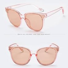 Fashion Womens Ladies Designer Oversized Flat Top Cat Eye Mirrored Sunglasses
